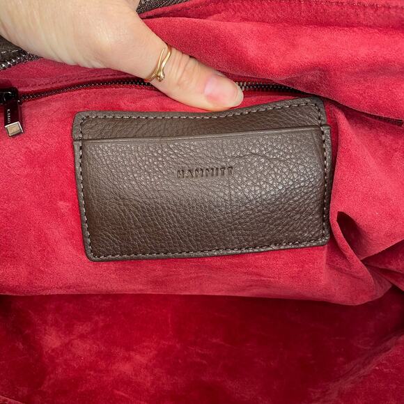 Hammitt Daniel Large Suede Leather Bag in Espresso - Picture 6 of 9